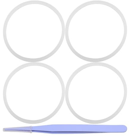 VICASKY 1Satz Teiliges Silikon Dichtungsringe für Flaschen Auslaufsichere Deckeldichtungen für Trinkflaschen Pinzette zur Einfachen Handhabung