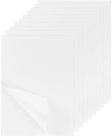 soitzhoc 6 Blatt stickvlies wasserlöslich selbstklebend | A4 (29,7 x 21 cm) bedruckbar water soluble embroidery paper | Geeignet zum Drucken oder Zeichnen von Mustern (6)