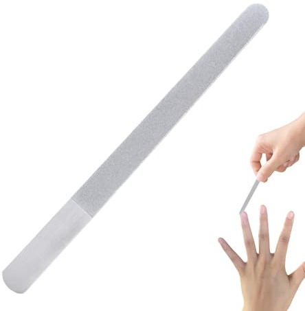 Edelstahl Nagelfeile – Professionelle Metall Feile für Finger und | Zehennägel hygienisch rostfrei langlebige Präzisions Oberfläche gleichmäßiger Abtrag kontrollierte Nagelpflege Werkzeug saube