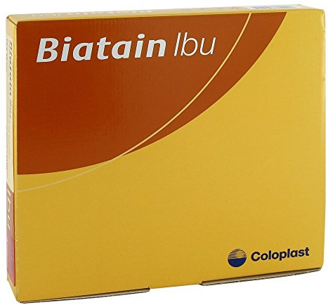 Biatain Ibu Schaumverband nicht-haftend 10 x 10 cm, 5 St