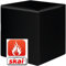Kaikoon Sitzwürfel Sitzhocker schwarz Messe B1 schwer entflammbar 35 cm x 35 cm x 45 cm