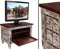 bambus-discount.com Kolonialstil Möbel antikweiß, Fernsehtisch mit 50x70x40cm - Massivholzmöbel, Kolonialmöbel, Möbel im Kolonialstil (Beispiel: Sitzmöbel im Kolonialstil), Kolonialmöbelstück