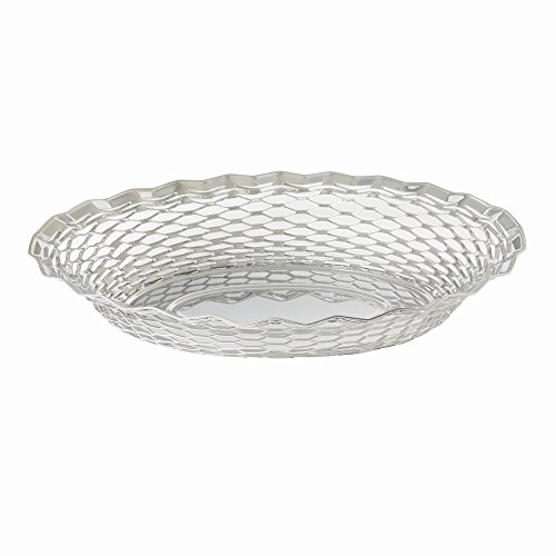 CORBEILLE PAIN OVALE INOX 30X24 CM