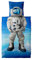 CelinaTex Fashion Fun Kinderbettwäsche 135 x 200 cm 2teilig Baumwolle Bettbezug Space Astronaut blau