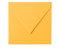 Paper24 25 Briefumschläge quadratisch 155x155 mm, 120 g/qm, Umschläge 155x155 mm in Gelb-Orange