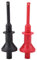 1 Pair Testing Leads, UT-C01 Multimeters Extension Hook Probe Clip Replaceable Digital Multimeter Leads (Black + Red)