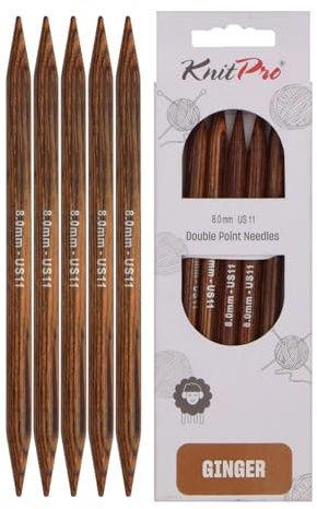 KnitPro Ginger Double Pointed Needles 8 (20cm) | 8.00mm