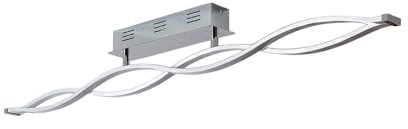 Lucande LED Deckenleuchte Roan (Modern) in Chrom (1 flammig,) - Lampe Deckenlampe Wohnzimmerleuchte