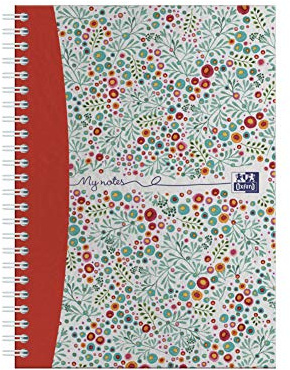 Oxford - Taccuino con copertina rigida, formato A5, motivo floreale A5 , 1 pezzo
