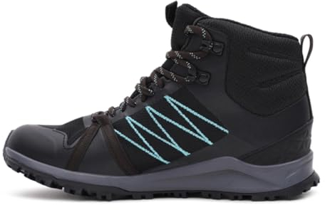 THE NORTH FACE - Litewave Fastpack II wasserdichte Schuhe für Damen - Halbhoch, Schwarz/Türkis, 37