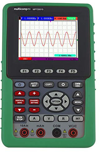 Handheld Dso, 60MHz, Bandwidth 60MHz, Calculated Rise Time 5.8ns, Display Memory Depth 24 kpts, Kit Contents DSO w/MM, Power Cord, USB Cable, CD Rom, Manual, Probes, Probe Adjust Tool, MM Lead, Adptr,