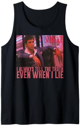 Scarface I Always Tell The Truth Even When I Lie Tank Top