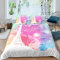 Homewish Eiffelturm Bettbezug 135x200 Kinder Mädchen Teens Frauen Tie Dye Bettwäsche Set Romantische Paris Bettbezug Bunte Aquarell Bettbezug Schlafzimmer Dekor Mit 1 Kissenbezug