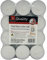 Teelichter XXL | 8 Std | weiß ohne Duft - Großpackung 36-144 Stk. | 40g Wachsgewicht | aus Paraffinwachs - Jumbo Teelichte, Maxiteelichter, Maxilichter (108 Stück + 1 HL Kauf Notizblock)