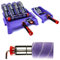 Malerset 10 tlg: 4x Farbroller Spinner - 2x Farbrolle Killer Mini - 2 x Roller-Griff - 2 x Farbwanne - Streichsets für Wandfarbe -Farbzubehör Blue Dolphin – Made in EU (Malset XL)