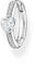 Thomas Sabo Einzel Creole mit Herz und weiße Steine 925 Sterling Silber CR692-051-14
