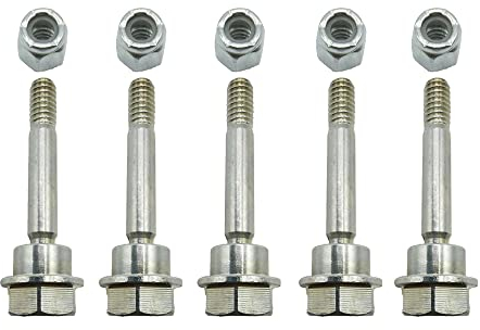 (Set von 5) 588077501 Schneefräse Ersatz-Scherschraube & Mutter Kit passend für AYP 192090 188243 601001986 Husqvarna 588077501 532187494 532192090 Schneefräse