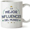 MUGFFINS Tazas para INFLUENCER mujer - En Español - Mejor del Mundo - 11 oz / 330 ml - Regalo original y divertido