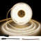 TTWAY COB LED Streifen 10M, Neutralweiß 4000K LED Streifen 384LEDs/M, CRI 93+, DC24V, 8mm Cob Verbinder, gleichmäßiges Licht, COB LED Strips für Schlafzimmer, Heimdekoration (Netzteil Nicht Enthalten)