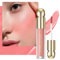 Flüssiges Blush für Wangen, leichte, natürlich aussehende, seidig glatte cremige Formel, Samt hochpigmentiert hellt wasserdichtes langanhaltendes Blush Make-up auf (04# APRICOT)