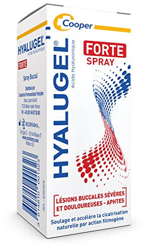 HYALUGEL - Spray Buccal - Plaies sévères et douloureuses - Aphtes - Acide Hyaluronique - Spray - 20 mL