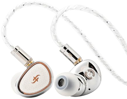 LINSOUL SIMGOT EA1000 Fermat 10mm Dynamic Driver in Ear Monitor, HiFi In Ear Kopfhörer IEM, kabelgebundener Gaming Ohrhörer, mit versilbertem OFC Kabel für Musiker Audiophile (EA1000 Fermat)