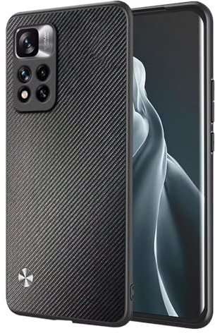 EASSGU Hülle für Redmi Note 11 Pro+ 5G / Redmi Note11 ProPlus (6.67 Inches) Handyhülle im Business Stil mit PU Lederrückseite - Kevlar
