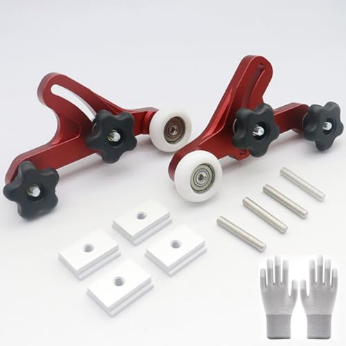 Feder Lock Bretter, Woodworking Tools Federbrett Verstellbare Holzbearbeitungswerkzeuge mit 4 Schiebern Universal Verstellbare Tischfeder-Lock-Bretter für Tischsägen,Fräser,Säge,Tischpressen