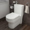Baystone® 2 in 1 Toilet & Wash Basin Combo Set Combined WC and Sink Space Saving Cloakroom Bathroom One Piece Unit Mixer Tap & Waste Included