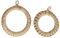 Eighosee Lot de 2 sets de table tissés à la main ronds tissés à la main, dessous de plat en paille pour légumes chauds, théières et théières