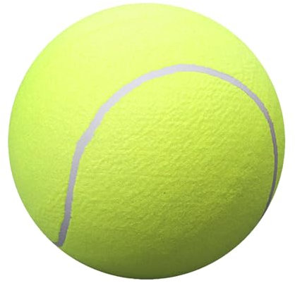 1 Packung Hundetennisball | Großer Riesen-Tennisball | Großes Haustier-Kauspielzeug, 9,5 Zoll Lustiger Outdoor-Sport-Hundeball, Aufblasbare Riesen-Tennisbälle, Gelbe Große Tennisbälle für