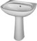 Lavabo avec colonne en céramique 60 x 48 CM Blanc OLAM – LPP