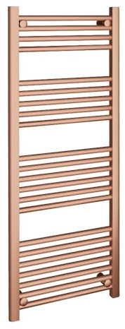 Straight Brushed Copper Ladder Towel Rail Radiators Central Heating Heater - 500 x 1200mm…