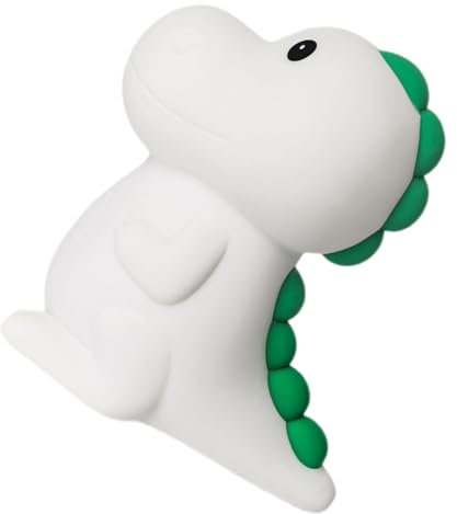 IWOWHERO Funny Dinosaur Night Light Silicone Kawaii Night Lamp Tap Control for Boys and Girls