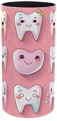 Musikbox, Stiftehalter, Schreibtisch-Organizer, Stiftehalter, Behälter, Schreibtisch-Schreibwaren-Organizer, Tisch, Blumentopf, Make-up-Pinselhalter, niedliche Zähne