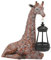 LOVIVER Giraffen-Statue für den Garten, Outdoor-Dekoration mit Solarlicht, Giraffen-Dekoration, Giraffen-Skulptur für Hof, Garten, Rasendekoration, Giraffe