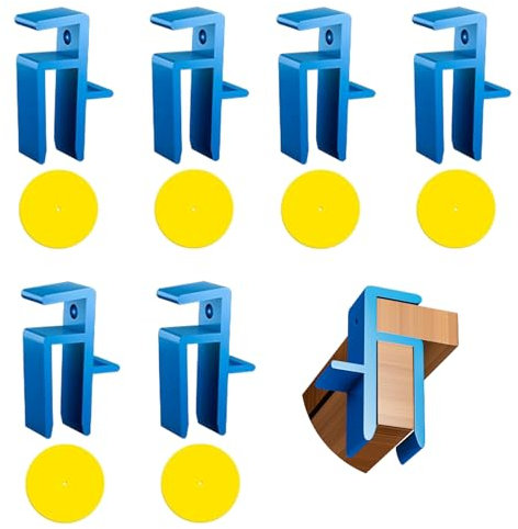 6 Set u Scribe Jig und Scribe -Werkzeug, Plastikschrank -Tür -Montage -Schablone für Holzbearbeitung und Tischtuch, Schreibwerkzeuge für die Installation von Schrank