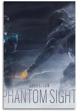 UWASCISF Poster, Motiv: Rainbow Six Siege Phantom Operations, Spielposter, dekoratives Gemälde, Leinwand, Wandposter und Kunstdruck, moderne Familienschlafzimmer-Dekoration, Poster, 20 x 30 cm