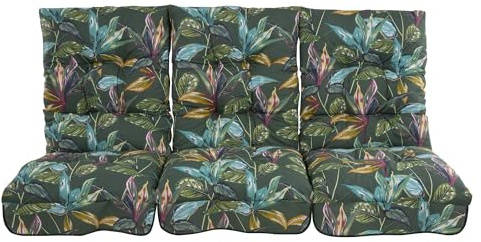 PATIO Hollywoodschaukel Auflage 3 teilig Monte Carlo für Sitzfläche 170 cm Gartenbank Gartenstuhl Polster