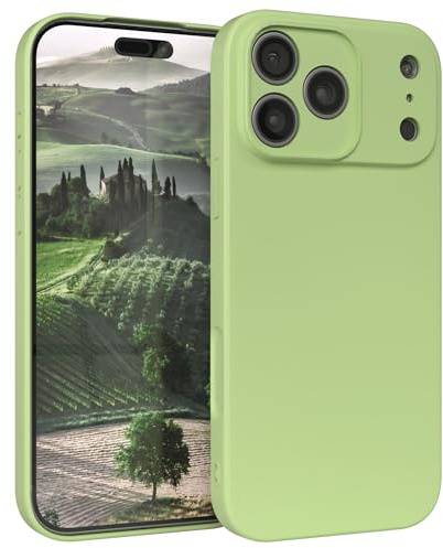 EAZY CASE - Silikonhülle für iPhone 17 Pro Max Hülle Silikon Case Grün weich stoßfeste Handyhülle Schutzhülle mit Kameraschutz Dünn Premium Schutz Cover TPU Phone Bumper in Pastell Hellgrün Matt