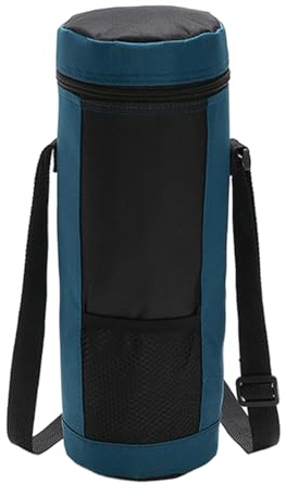 Borse Termiche, Borsa Termica per Bottiglie, Portabottiglie Isolante da 1, 5 Litri con Tracolla Regolabile Borsa Termica Isolante a Lunga Durata, Tessuto Oxford - Blu