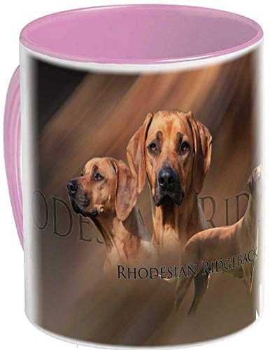keramik tassen (AR) Rose Hund Rhodesian Ridgeback