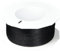 PRÄSENT C.E. Pattberg RHEIN Fil Queue de Rat Noir, Bobine de 50 m Cordon Satin pour Bracelet, cordelette Collier, Largeur 3 mm, Emballage Cadeau, Accessoire de décoration