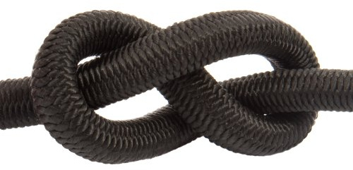 DQ-PP Gummiseil – 12mm – 1m – Schwarz – Expanderseil Expander Gummischnur Gummikordel Spannseil Planen Seil Spanngummi
