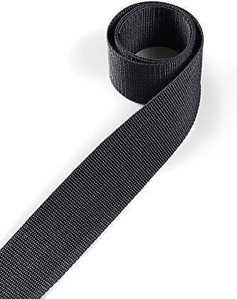 1buy3 Gurtband aus Polypropylen 25mm breit, 4 Meter lang, Farbe:23 - Basaltgrau | Grundpreis pro Meter = € 1,37