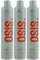 3 x Schwarzkopf Osis Hairspray - Freeze - Strong Hold - 500 ml