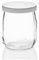 Visiodirect Lot de 24 Pots de Yaourt 143 ML avec Couvercle