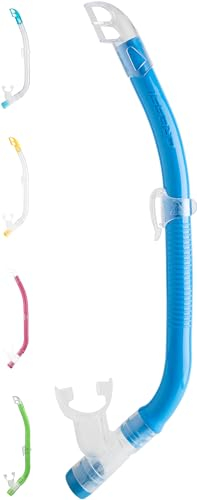 Cressi Top Snorkel, Tubo respiratore di ridotte Dimensioni per Donne/Ragazzi , Blu