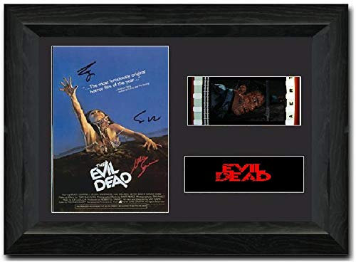 Evil Dead Signed Atemberaubende Kult Retro 35 mm Filmzelle, gerahmt Display