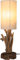 GURU SHOP Tischleuchte/Tischlampe, in Bali Handgemachtes Unikat aus Naturmaterial, Treibholz, Baumwolle - Modell Libra, 53x15x15 cm, Tischlampen aus Naturmaterialien